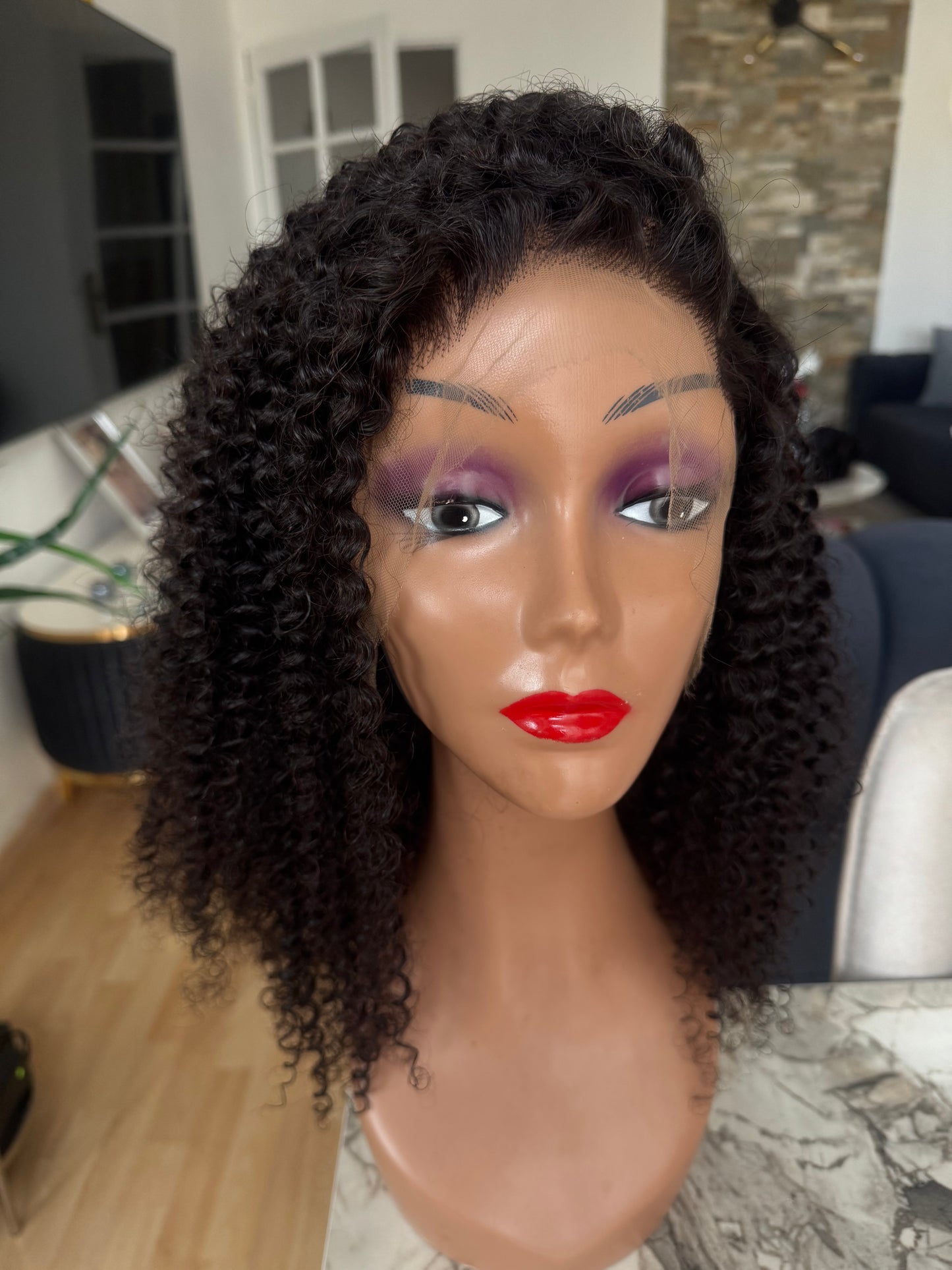 Perruque Frontal HD Curly