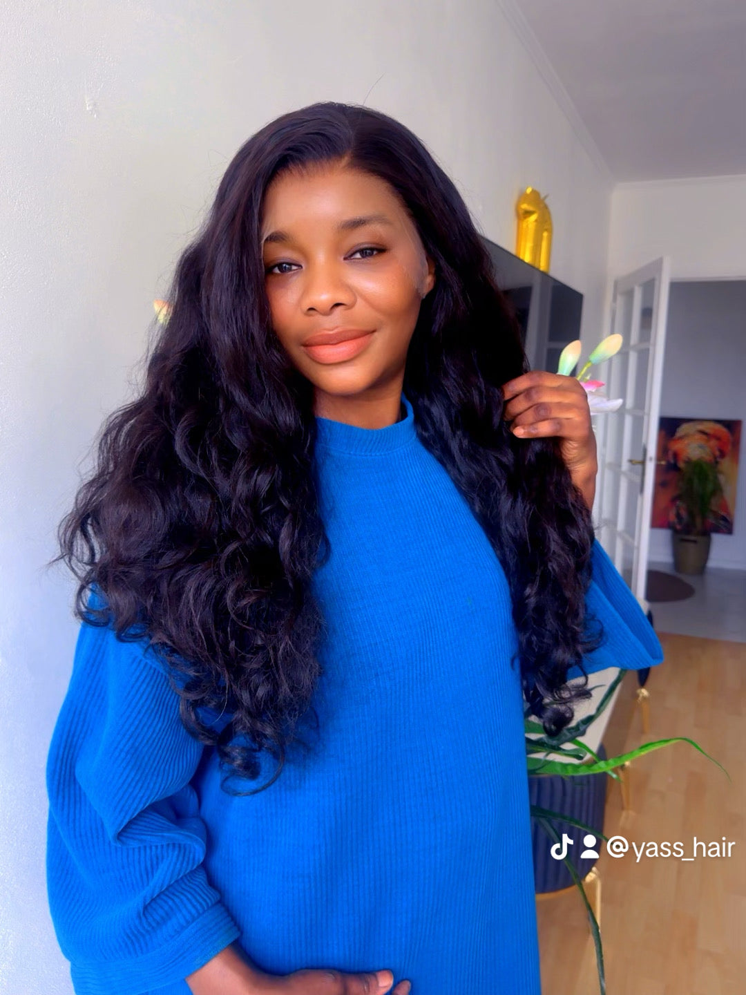 Perruque frontal HD wavy