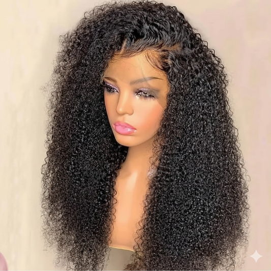 Perruque frontal HD Kinky curly