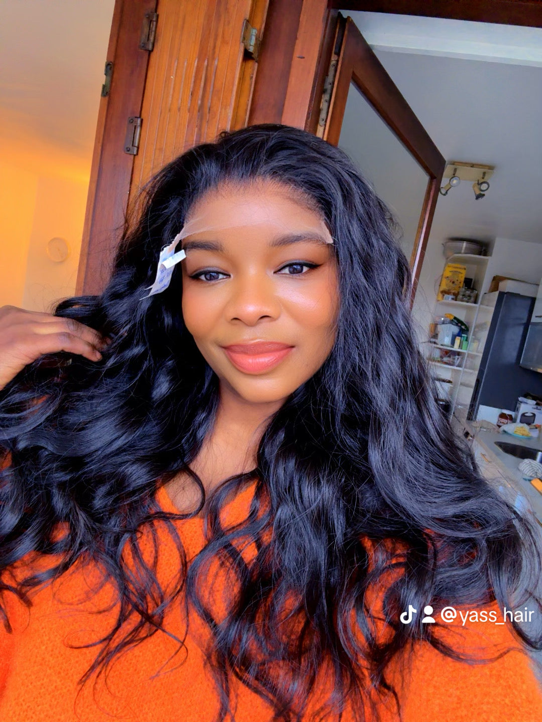 Perruque 5X5 semi-ondulé