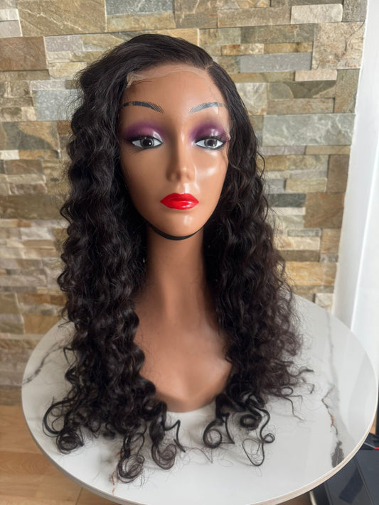 Perruque 5X5 HD gros frisé