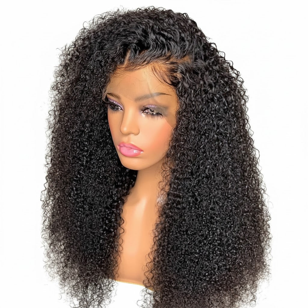 Perruque Frontal HD kinky curly