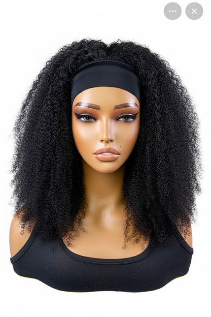Perruque flip-over ou demi tête Kinky Curly