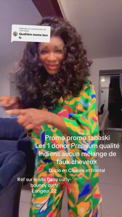Perruque 5X5 HD bouncy Curly